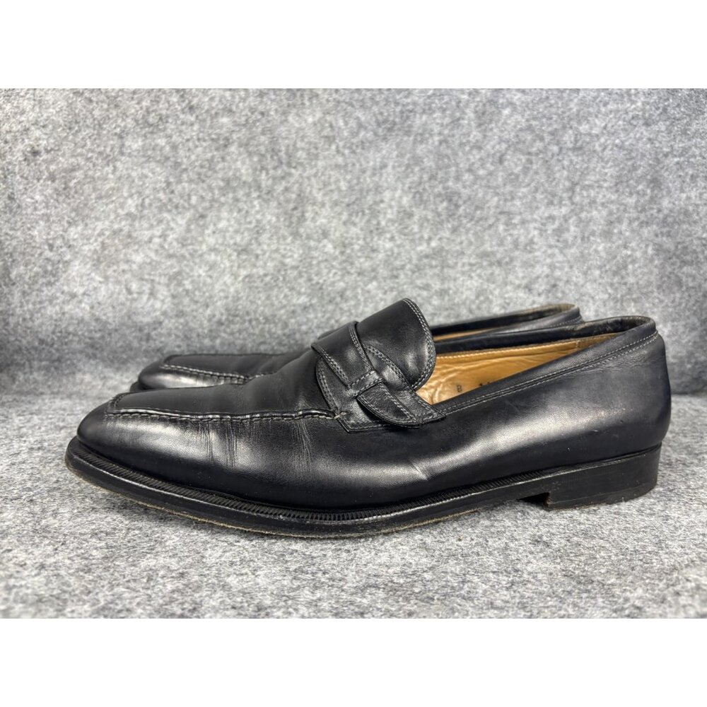 Sutor Mantellassi Dress Shoes Mens Size 13 Black Leather Monk Strap 1636 Italy